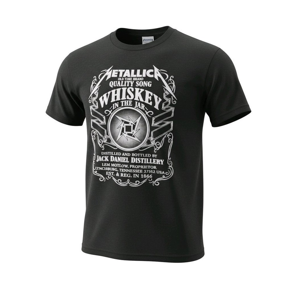 Metallica Whiskey In The Jar T Shirt Black Gildan Heavy Cotton Mens M